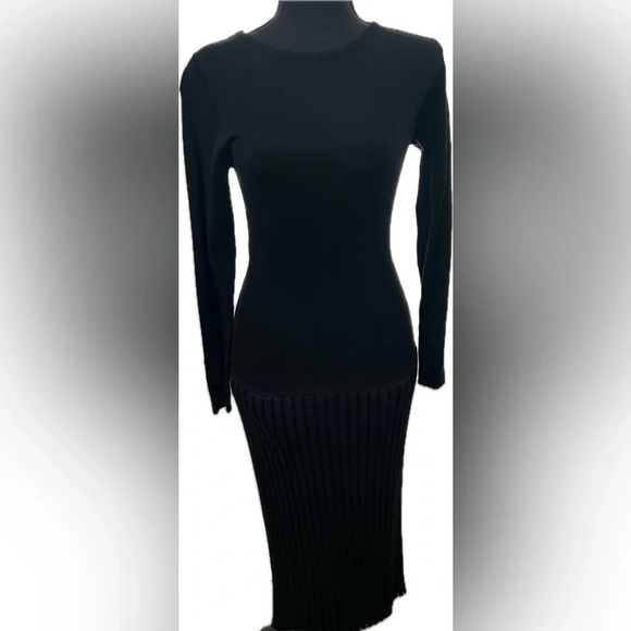 Bodycon knit black dress - Picture 3 of 8